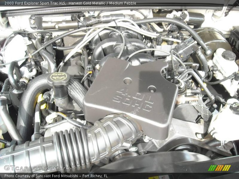 Harvest Gold Metallic / Medium Pebble 2003 Ford Explorer Sport Trac XLS