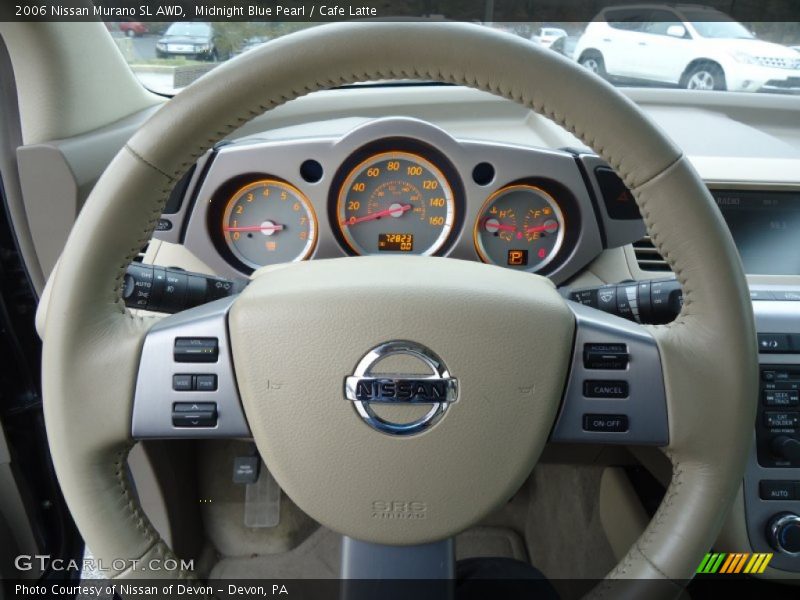 Midnight Blue Pearl / Cafe Latte 2006 Nissan Murano SL AWD