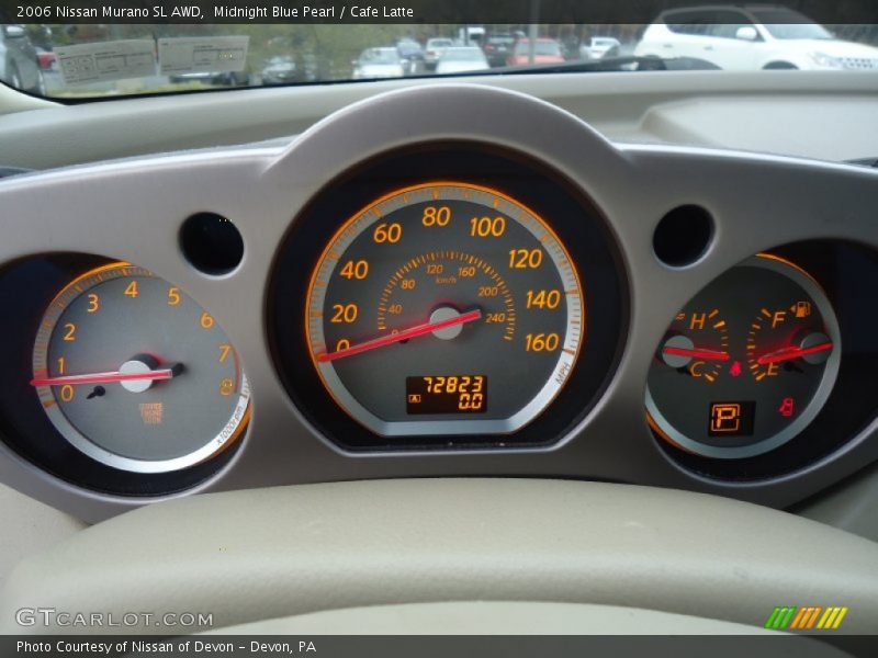 Midnight Blue Pearl / Cafe Latte 2006 Nissan Murano SL AWD