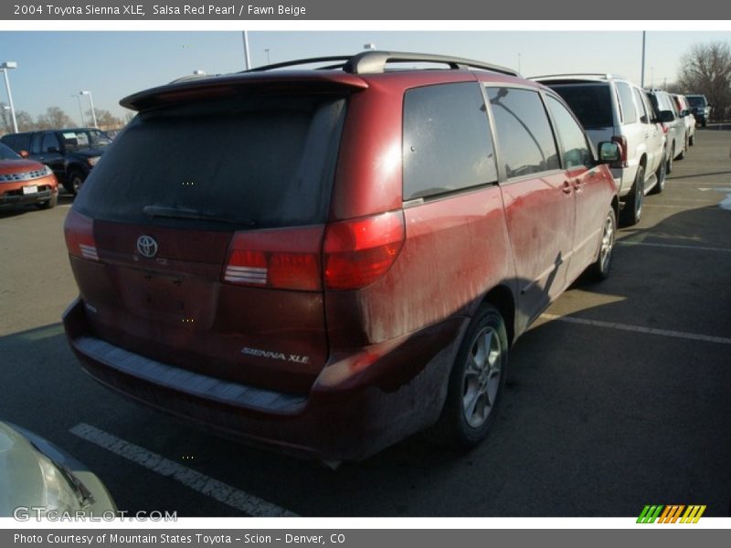 Salsa Red Pearl / Fawn Beige 2004 Toyota Sienna XLE