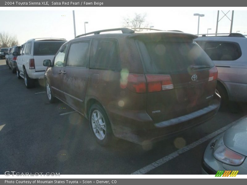 Salsa Red Pearl / Fawn Beige 2004 Toyota Sienna XLE