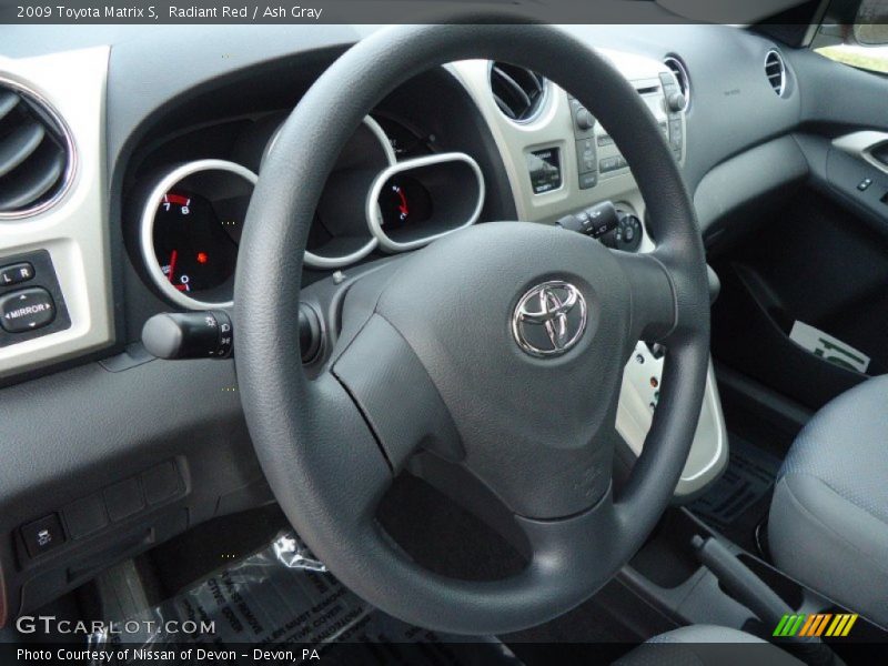 Radiant Red / Ash Gray 2009 Toyota Matrix S