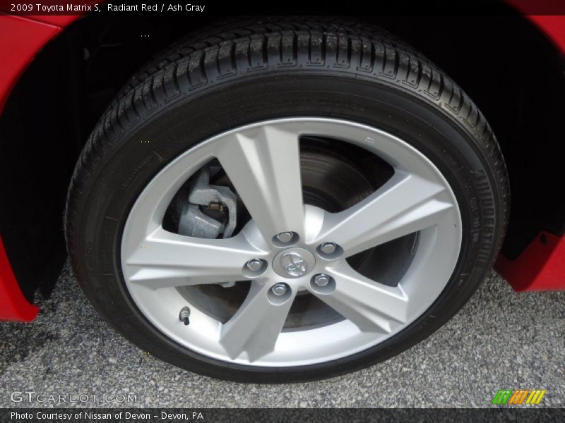 Radiant Red / Ash Gray 2009 Toyota Matrix S