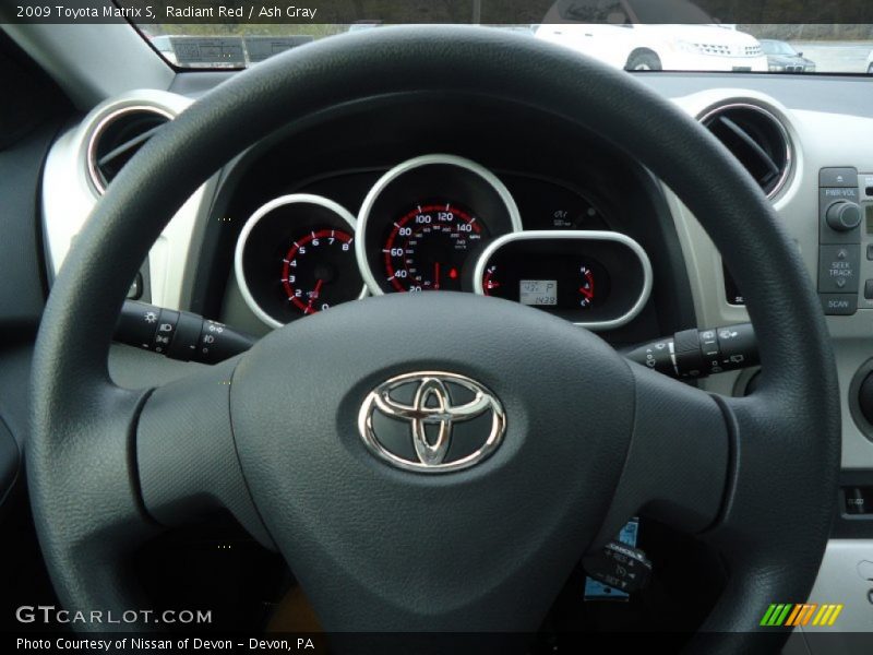 Radiant Red / Ash Gray 2009 Toyota Matrix S