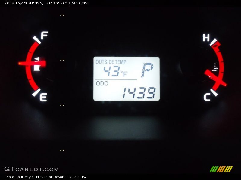 Radiant Red / Ash Gray 2009 Toyota Matrix S