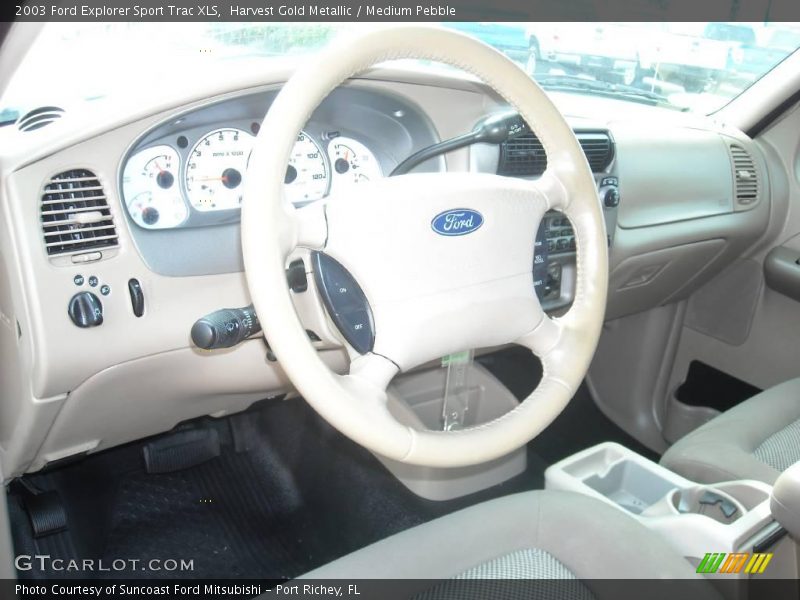 Harvest Gold Metallic / Medium Pebble 2003 Ford Explorer Sport Trac XLS