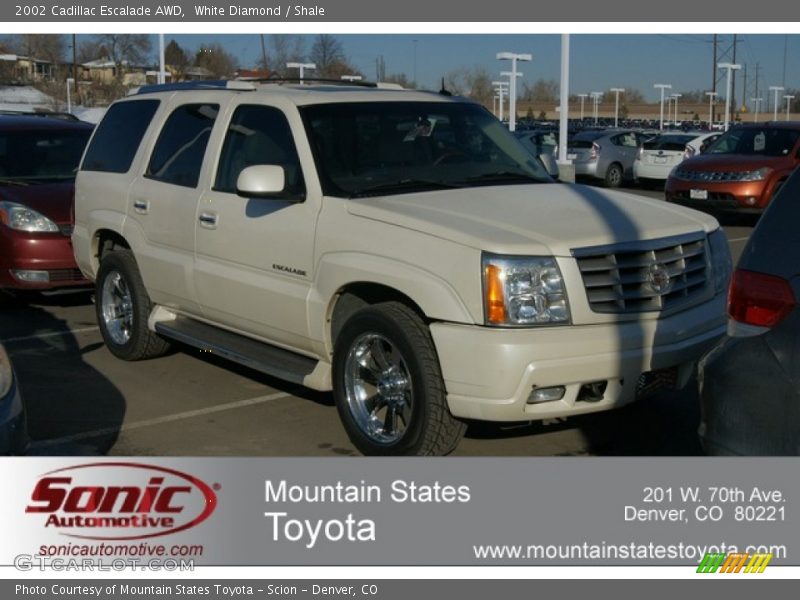 White Diamond / Shale 2002 Cadillac Escalade AWD