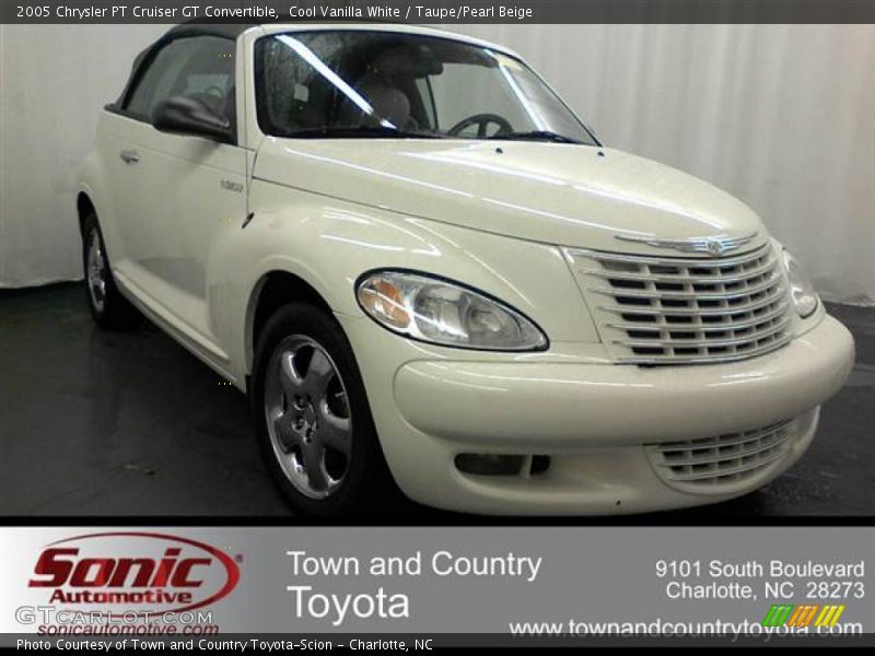 Cool Vanilla White / Taupe/Pearl Beige 2005 Chrysler PT Cruiser GT Convertible