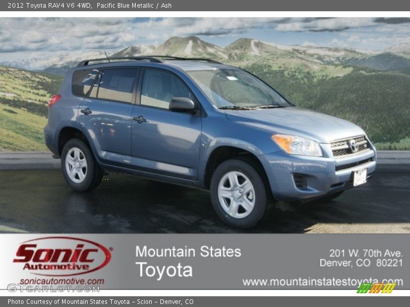 Pacific Blue Metallic / Ash 2012 Toyota RAV4 V6 4WD