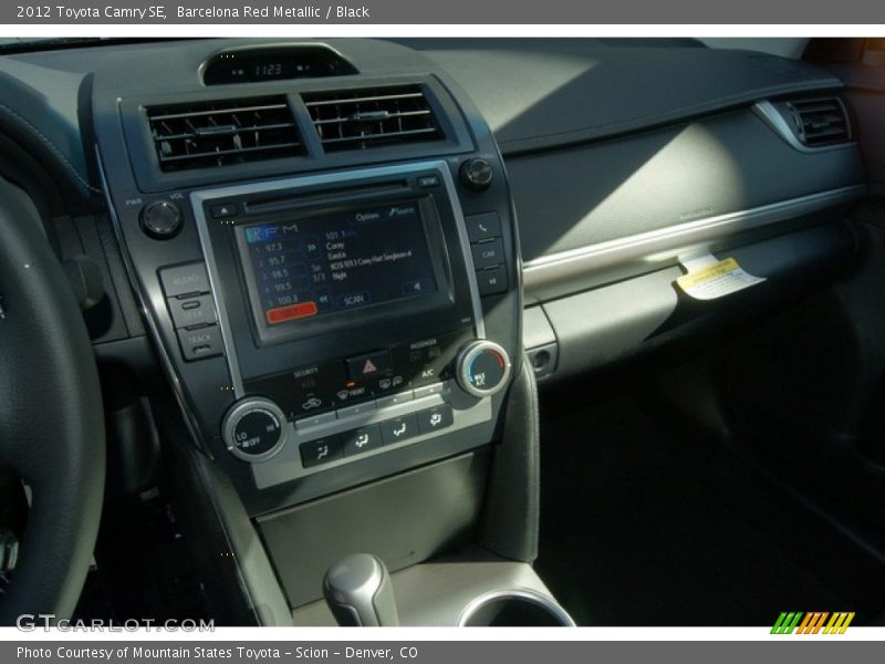 Barcelona Red Metallic / Black 2012 Toyota Camry SE