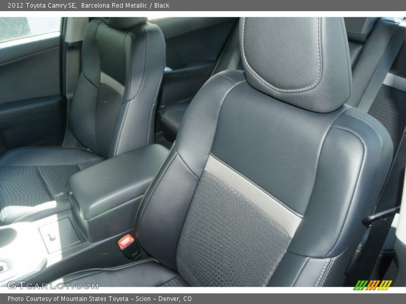Barcelona Red Metallic / Black 2012 Toyota Camry SE
