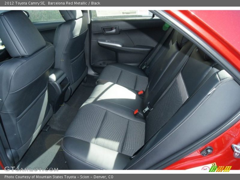 Barcelona Red Metallic / Black 2012 Toyota Camry SE