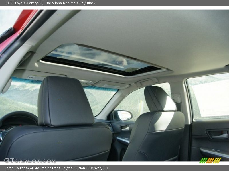 Barcelona Red Metallic / Black 2012 Toyota Camry SE