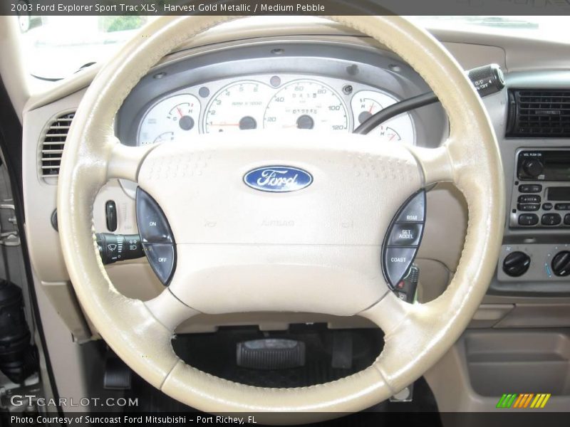 Harvest Gold Metallic / Medium Pebble 2003 Ford Explorer Sport Trac XLS