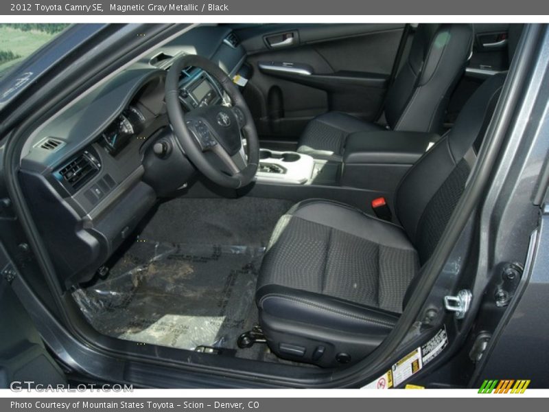 Magnetic Gray Metallic / Black 2012 Toyota Camry SE