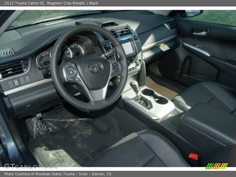 Magnetic Gray Metallic / Black 2012 Toyota Camry SE