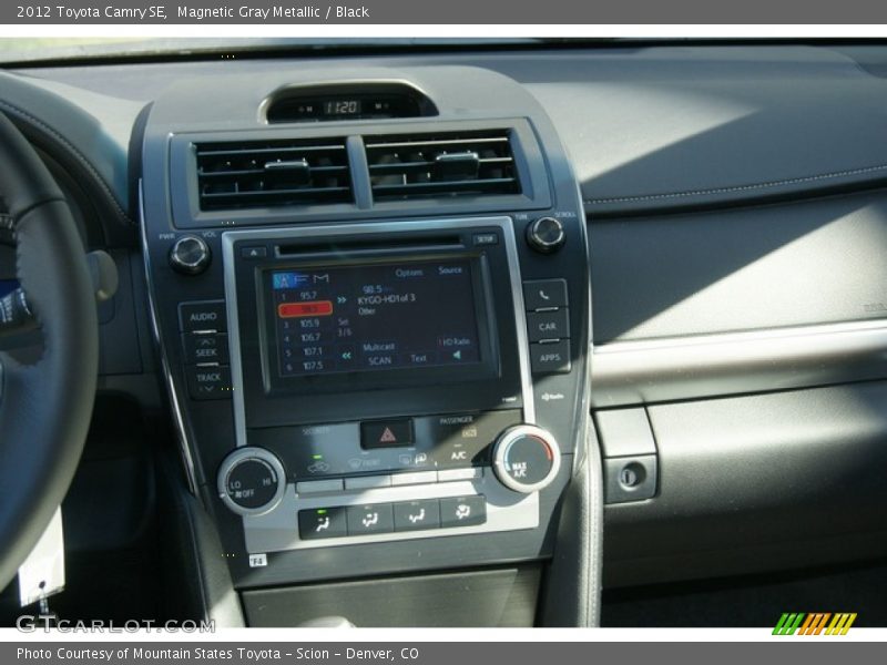 Magnetic Gray Metallic / Black 2012 Toyota Camry SE