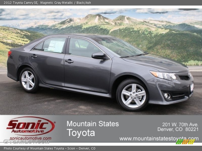 Magnetic Gray Metallic / Black/Ash 2012 Toyota Camry SE