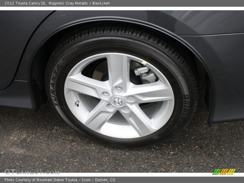 Magnetic Gray Metallic / Black/Ash 2012 Toyota Camry SE