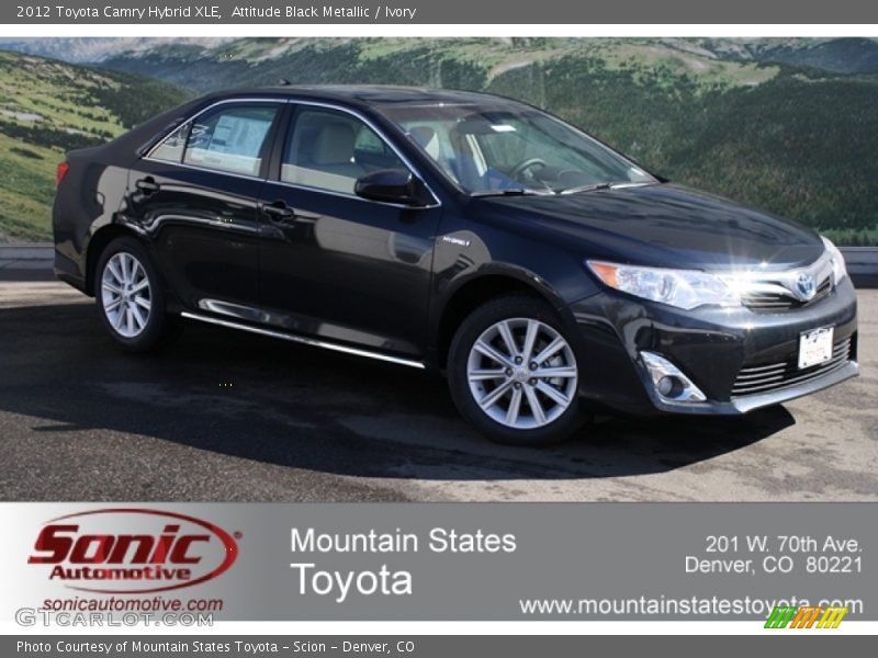 Attitude Black Metallic / Ivory 2012 Toyota Camry Hybrid XLE