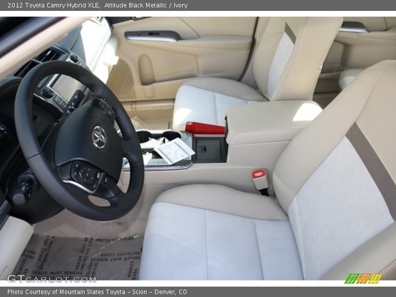Attitude Black Metallic / Ivory 2012 Toyota Camry Hybrid XLE