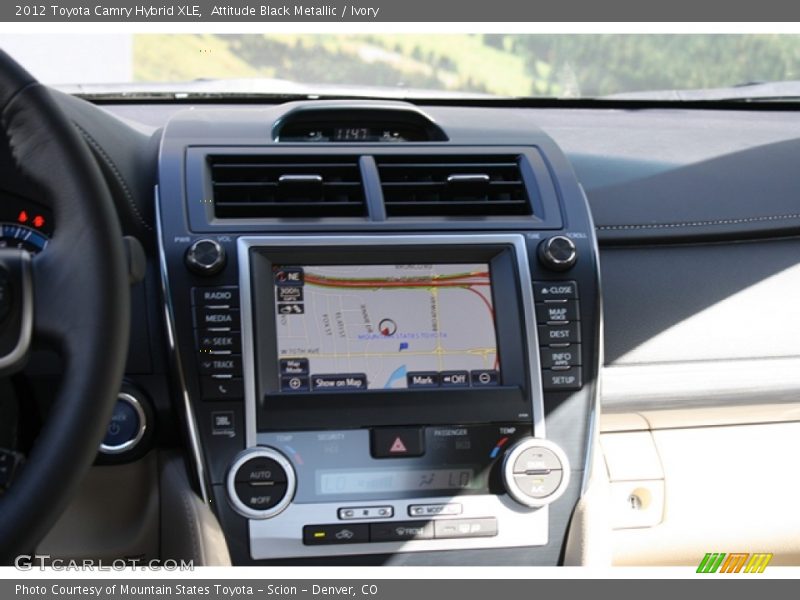 Attitude Black Metallic / Ivory 2012 Toyota Camry Hybrid XLE