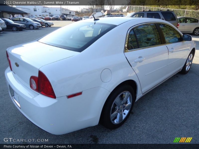 Summit White / Titanium 2011 Chevrolet Malibu LT
