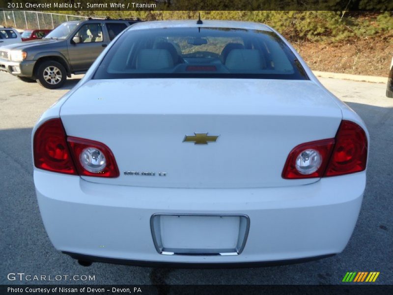 Summit White / Titanium 2011 Chevrolet Malibu LT