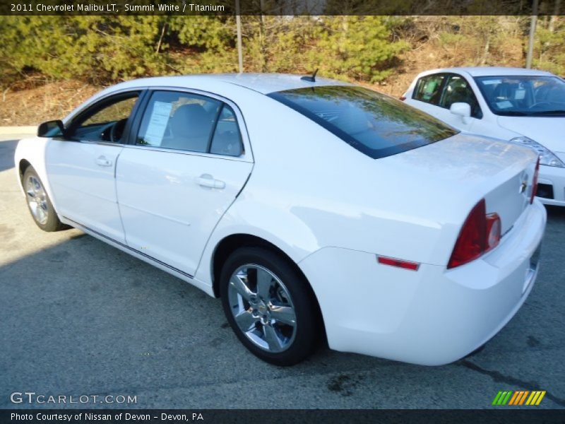 Summit White / Titanium 2011 Chevrolet Malibu LT