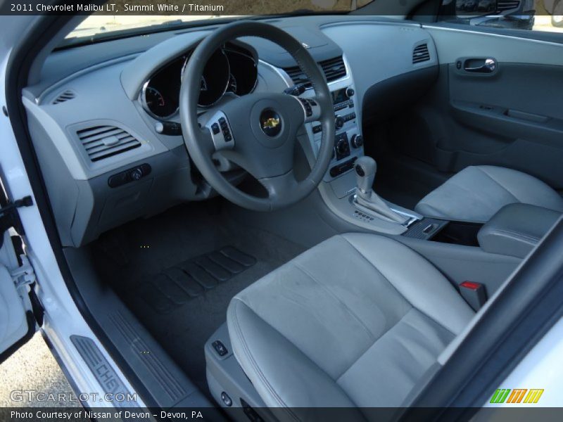 Summit White / Titanium 2011 Chevrolet Malibu LT
