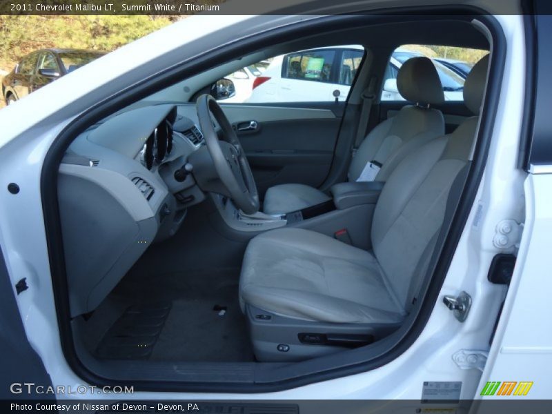 Summit White / Titanium 2011 Chevrolet Malibu LT