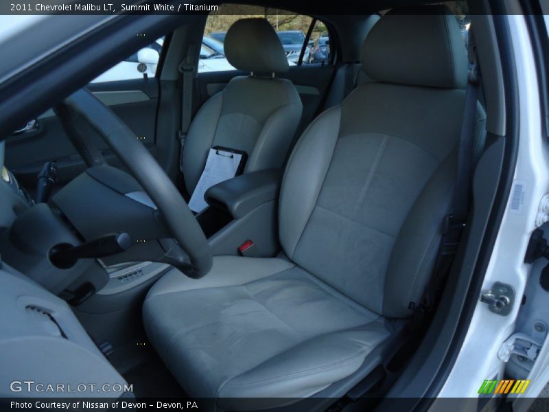Summit White / Titanium 2011 Chevrolet Malibu LT