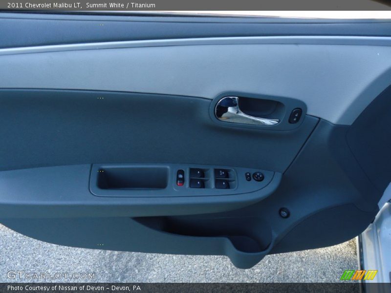 Summit White / Titanium 2011 Chevrolet Malibu LT