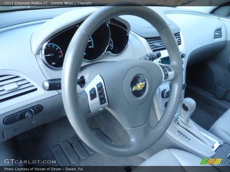 Summit White / Titanium 2011 Chevrolet Malibu LT