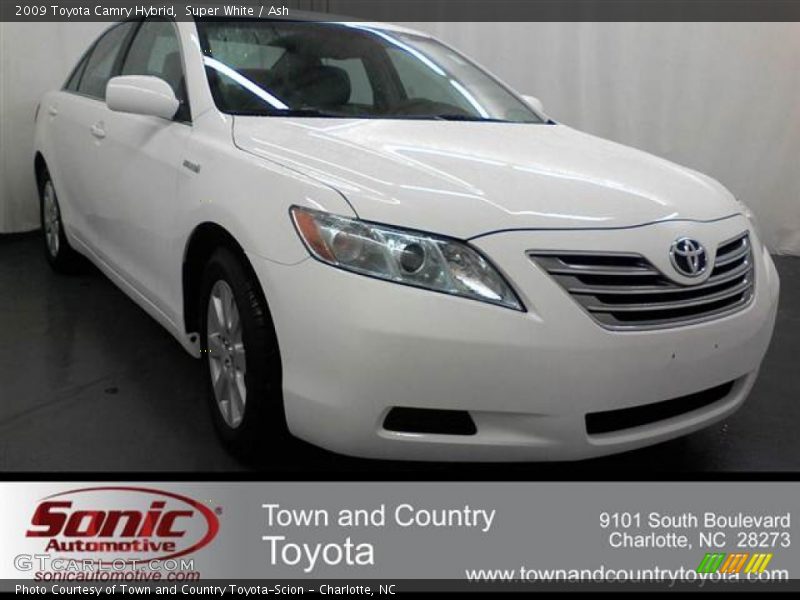 Super White / Ash 2009 Toyota Camry Hybrid