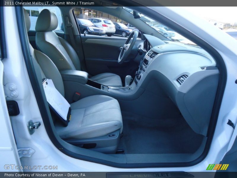 Summit White / Titanium 2011 Chevrolet Malibu LT