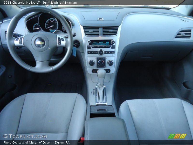 Summit White / Titanium 2011 Chevrolet Malibu LT