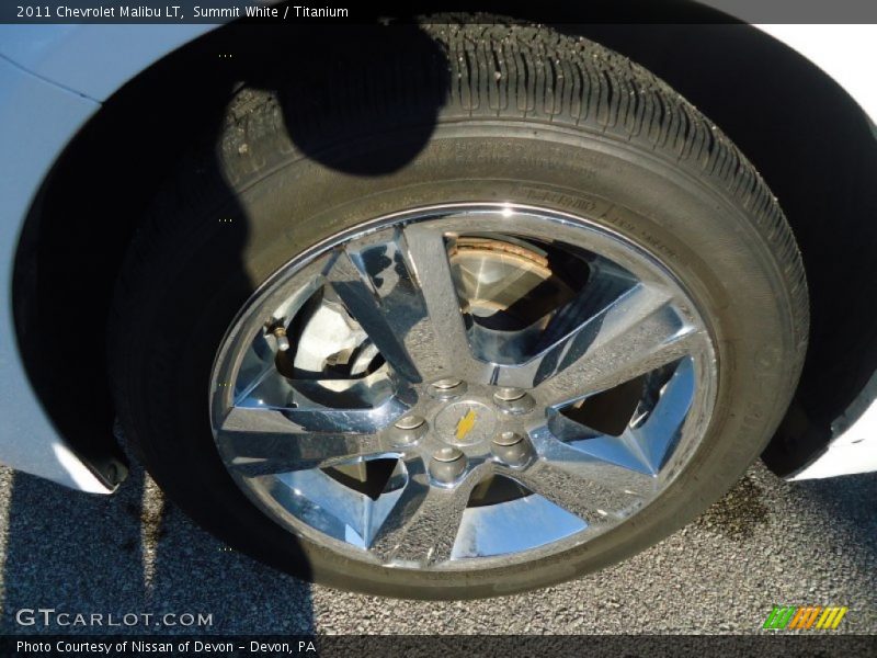 Summit White / Titanium 2011 Chevrolet Malibu LT