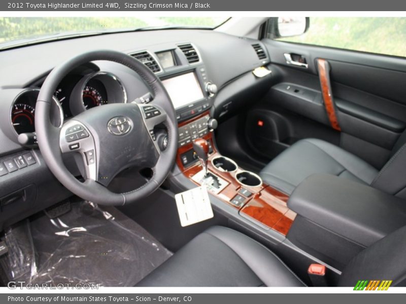 Sizzling Crimson Mica / Black 2012 Toyota Highlander Limited 4WD