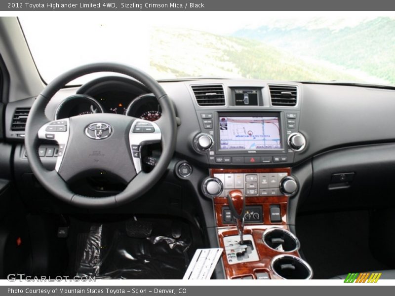 Sizzling Crimson Mica / Black 2012 Toyota Highlander Limited 4WD