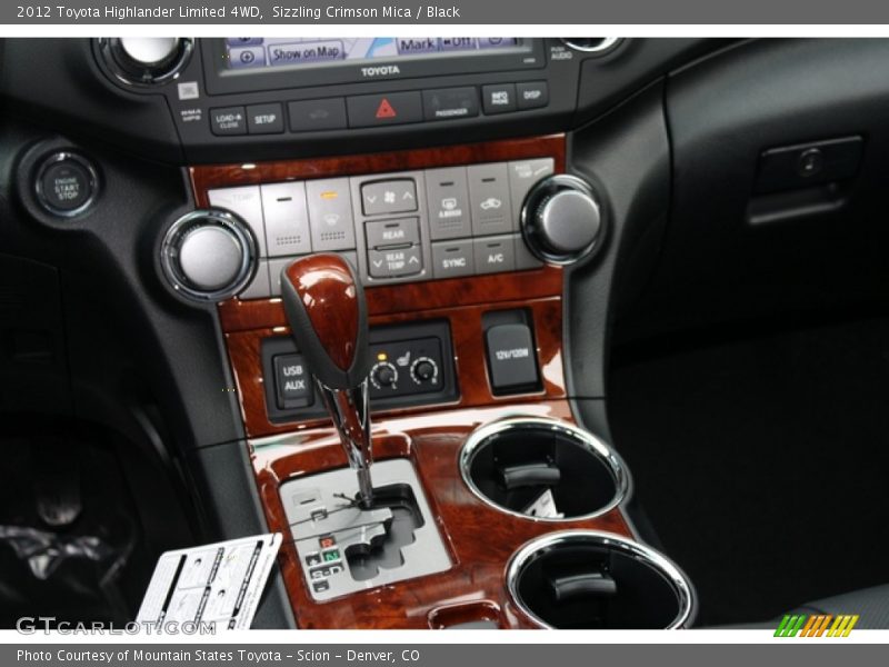 Sizzling Crimson Mica / Black 2012 Toyota Highlander Limited 4WD