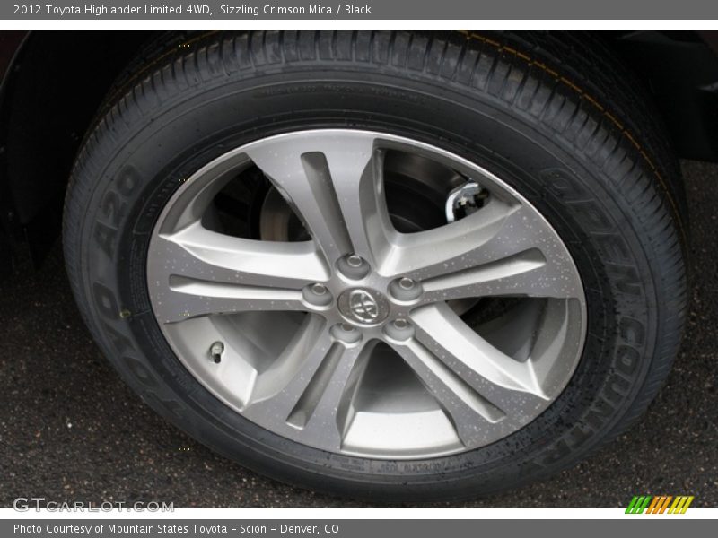 Sizzling Crimson Mica / Black 2012 Toyota Highlander Limited 4WD
