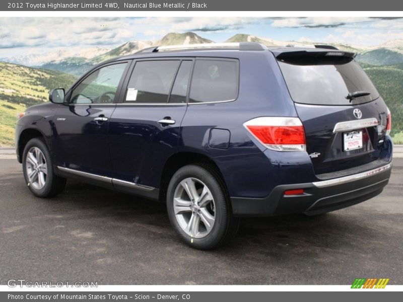 Nautical Blue Metallic / Black 2012 Toyota Highlander Limited 4WD