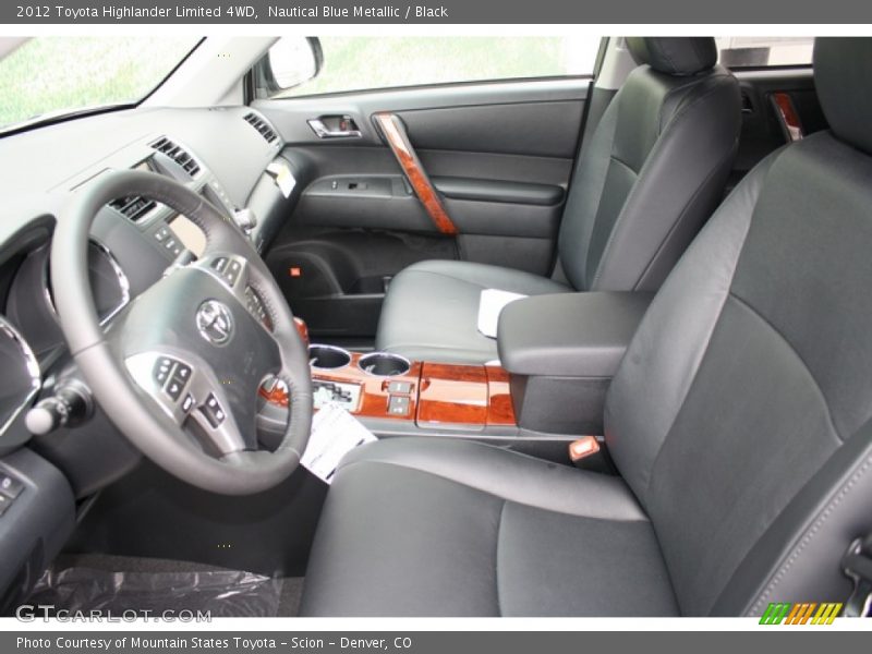 Nautical Blue Metallic / Black 2012 Toyota Highlander Limited 4WD