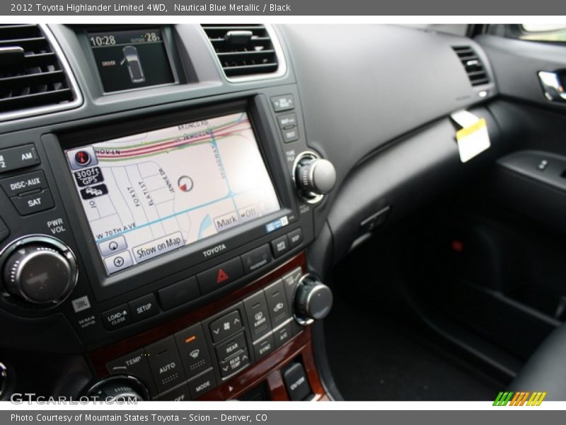 Nautical Blue Metallic / Black 2012 Toyota Highlander Limited 4WD