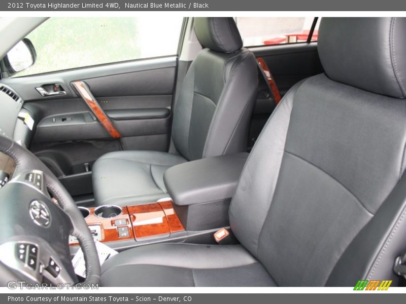 Nautical Blue Metallic / Black 2012 Toyota Highlander Limited 4WD