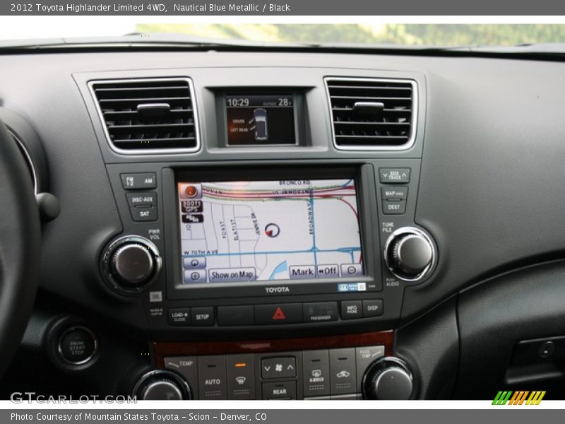 Nautical Blue Metallic / Black 2012 Toyota Highlander Limited 4WD