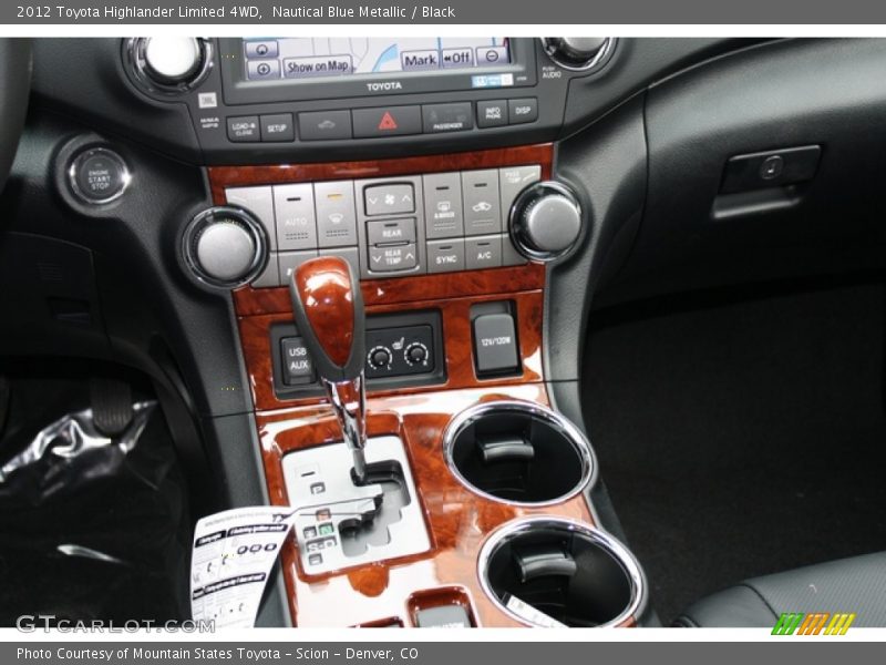 Nautical Blue Metallic / Black 2012 Toyota Highlander Limited 4WD