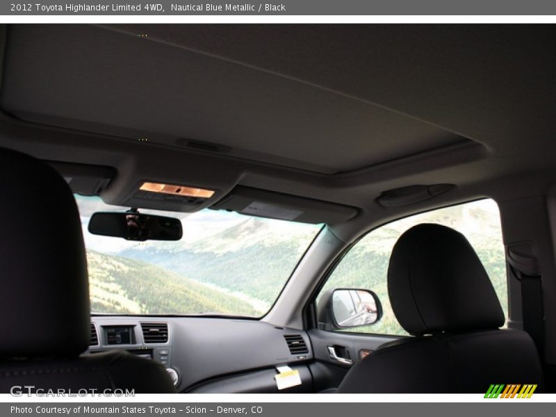 Nautical Blue Metallic / Black 2012 Toyota Highlander Limited 4WD