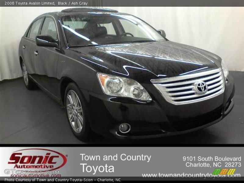 Black / Ash Gray 2008 Toyota Avalon Limited